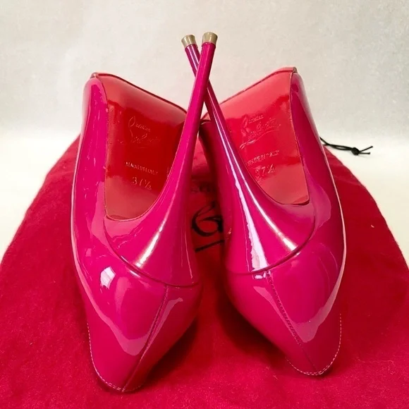 Christian Louboutin So Kate 120mm stiletto, hot pink, patent leather EU37.5 - Picture 7 of 9